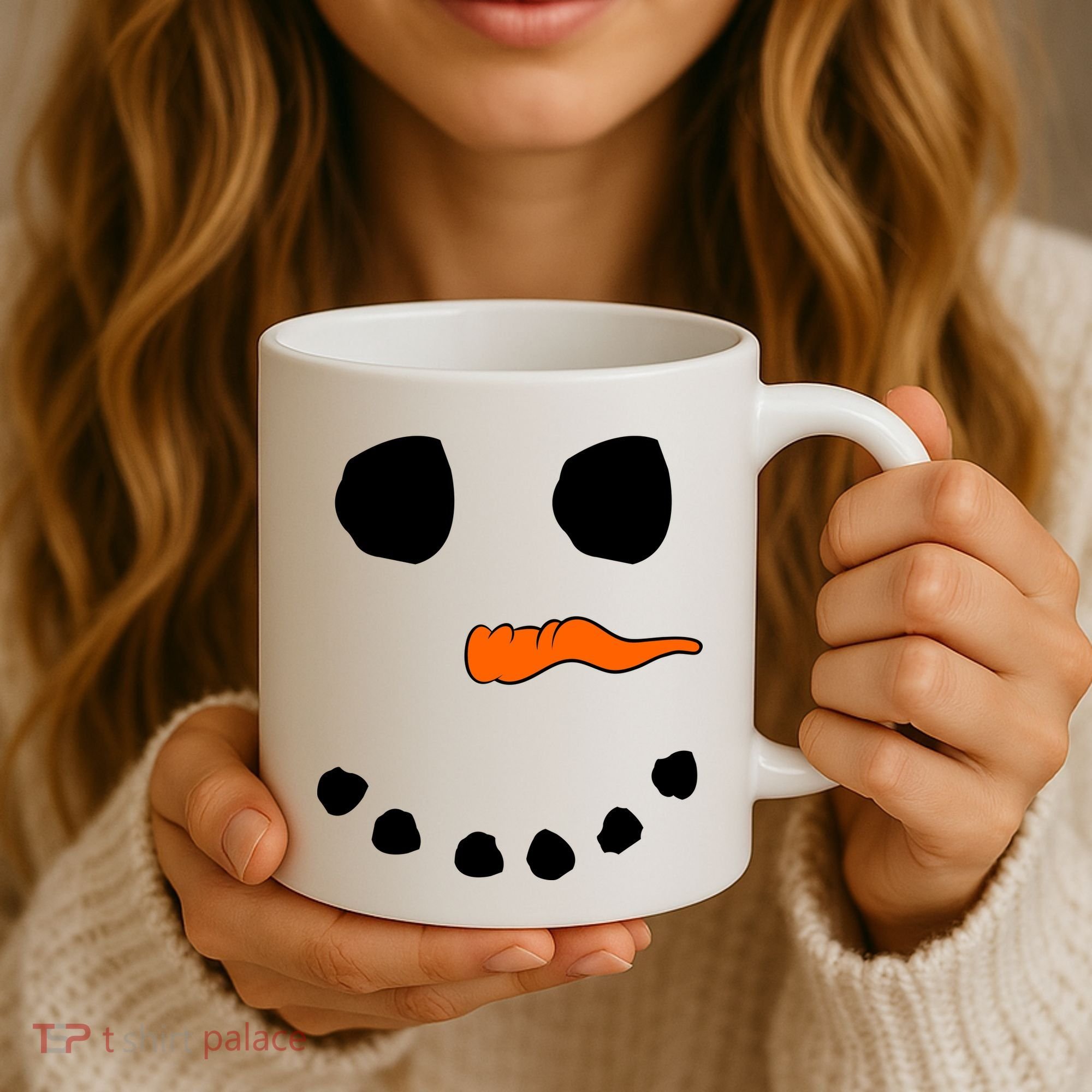 Snowman Big Face Coffee Mug
