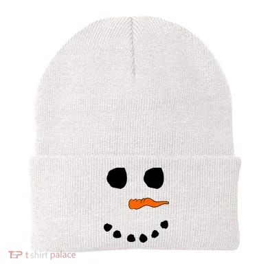 Snowman Big Face Beanie