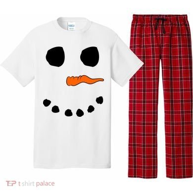Snowman Big Face Pajama Set