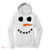 Snowman Big Face Women's Hoodie thumb 0