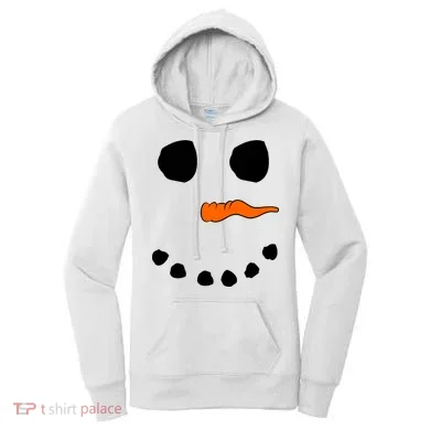 Snowman Big Face Women's Hoodie