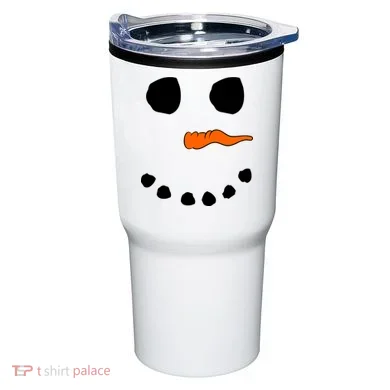 Snowman Big Face Tumbler