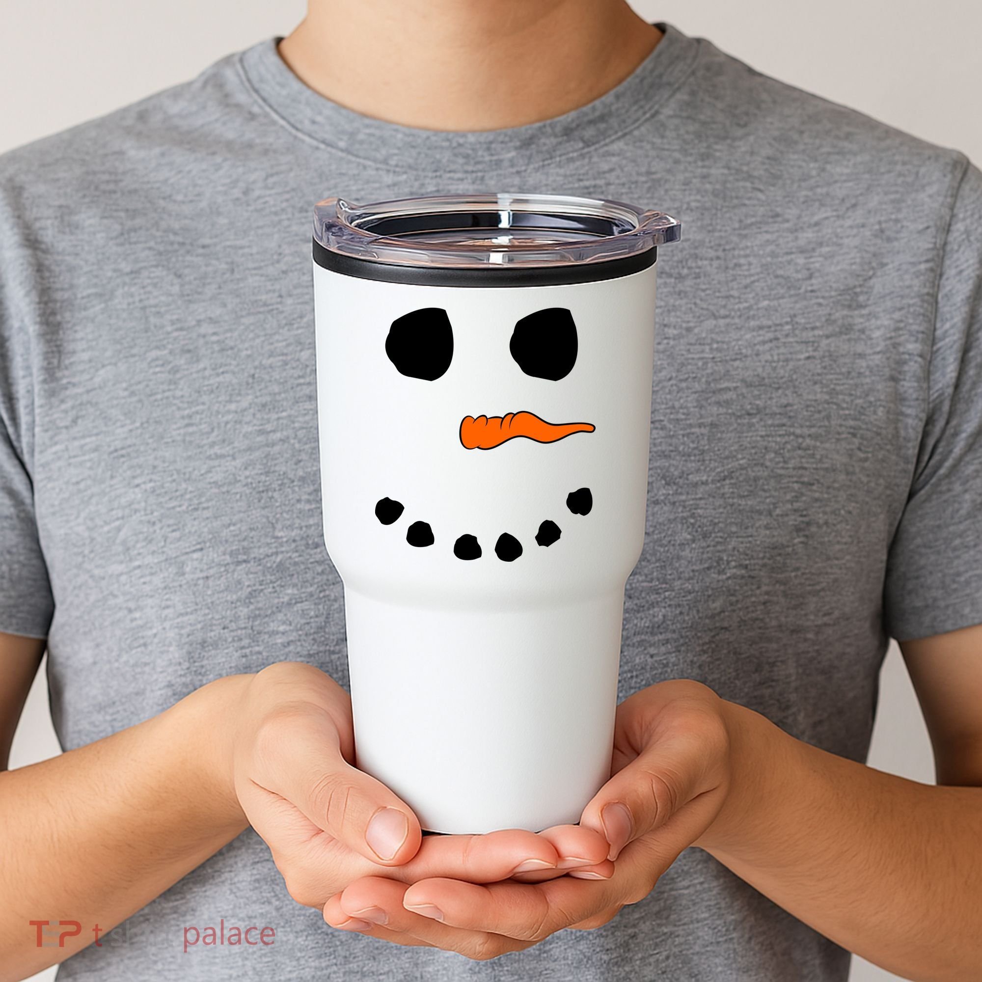 Snowman Big Face Tumbler