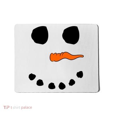 Snowman Big Face Mousepad