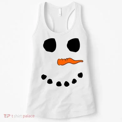 Snowman Big Face Women's Tank Top