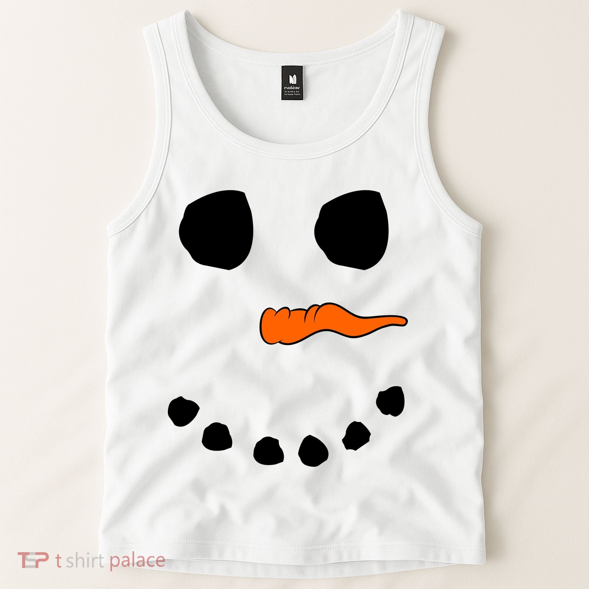 Snowman Big Face Tank Top