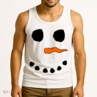 Snowman Big Face Tank Top thumb 3
