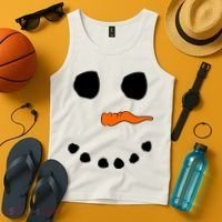 Snowman Big Face Tank Top thumb 4