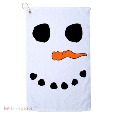 Snowman Big Face Golf Towel