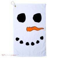 Snowman Big Face Golf Towel thumb 0