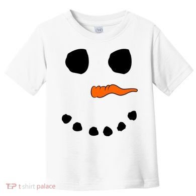 Snowman Big Face Toddler T-Shirt