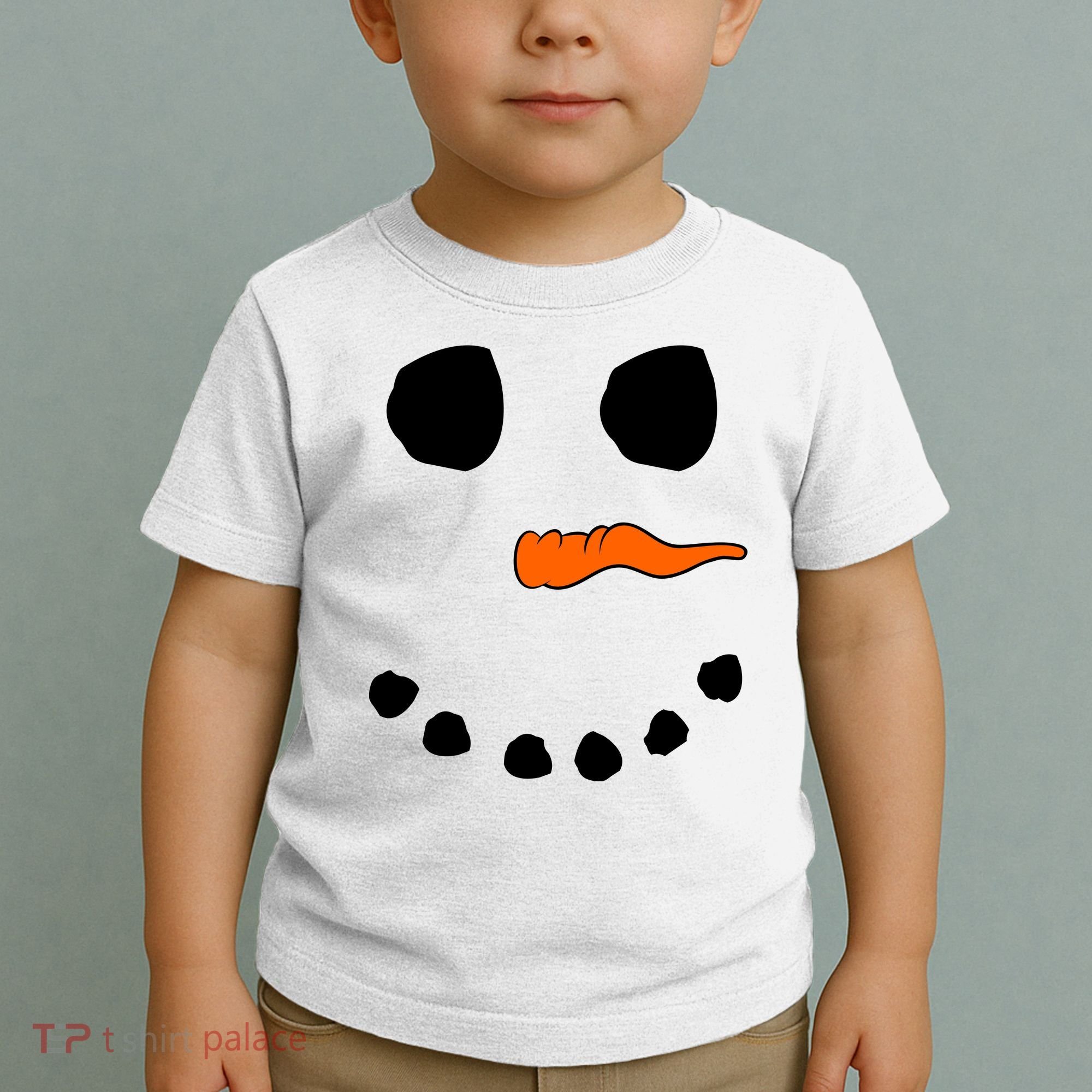 Snowman Big Face Toddler T-Shirt