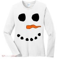 Snowman Big Face Women's Long Sleeve Shirt thumb 0