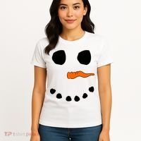 Snowman Big Face Women's T-Shirt thumb 4