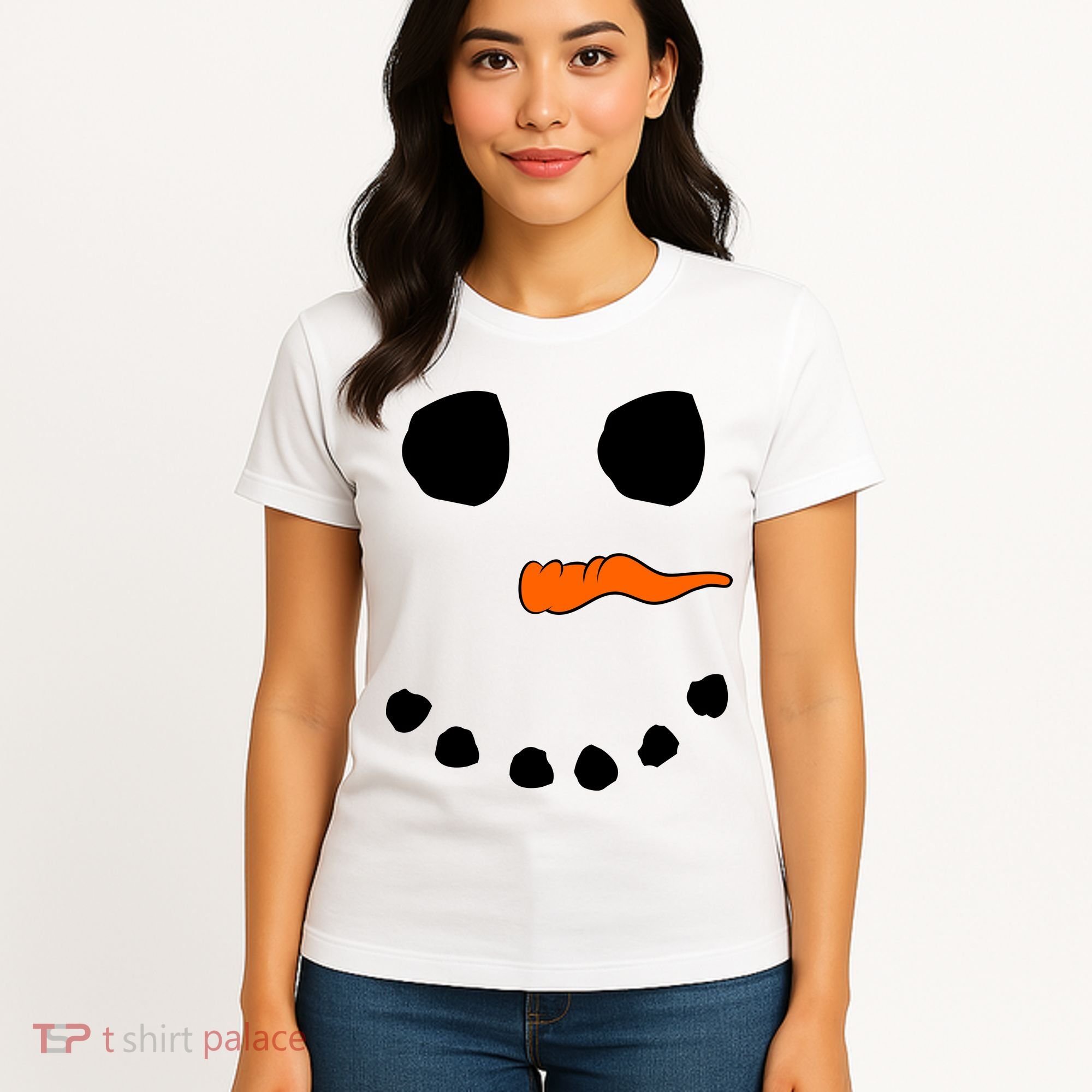Snowman Big Face Women's T-Shirt