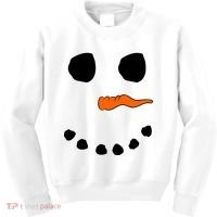 Snowman Big Face Kids Sweatshirt thumb 0