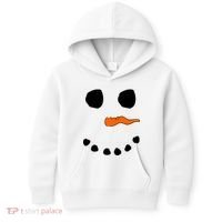 Snowman Big Face Kids Hoodie thumb 0