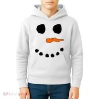 Snowman Big Face Kids Hoodie thumb 4