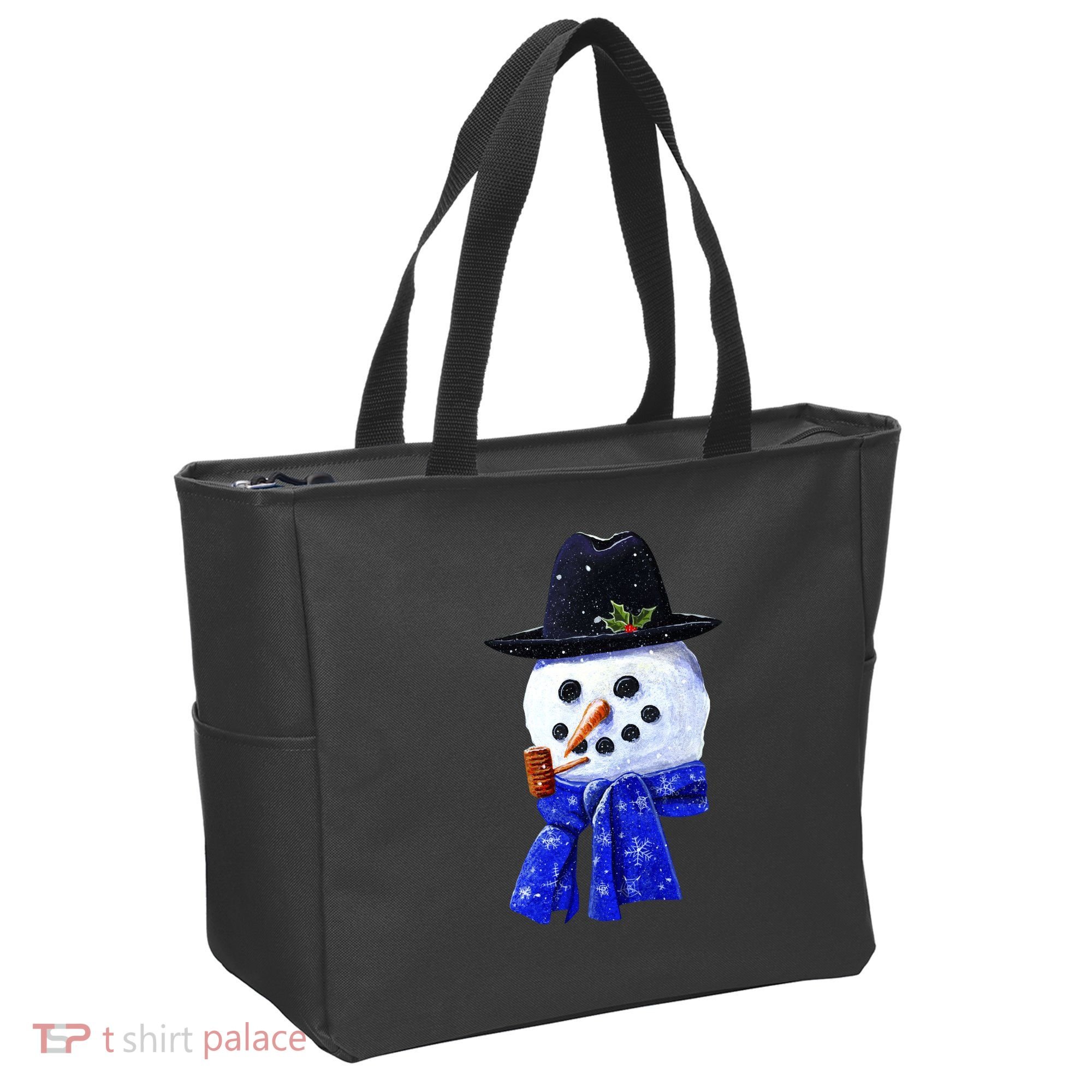 Snowman Smile Tote Bag
