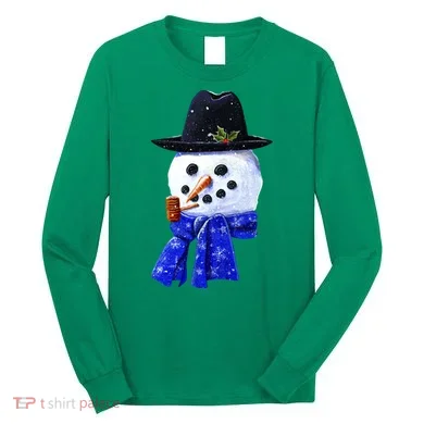 Snowman Smile Long Sleeve Shirt