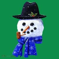 Snowman Smile Button thumb 1