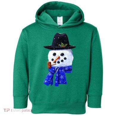 Snowman Smile Toddler Hoodie