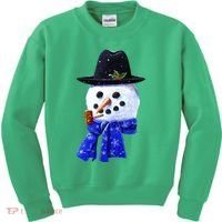 Snowman Smile Kids Sweatshirt thumb 0