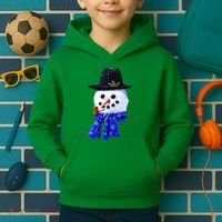 Snowman Smile Kids Hoodie thumb 2