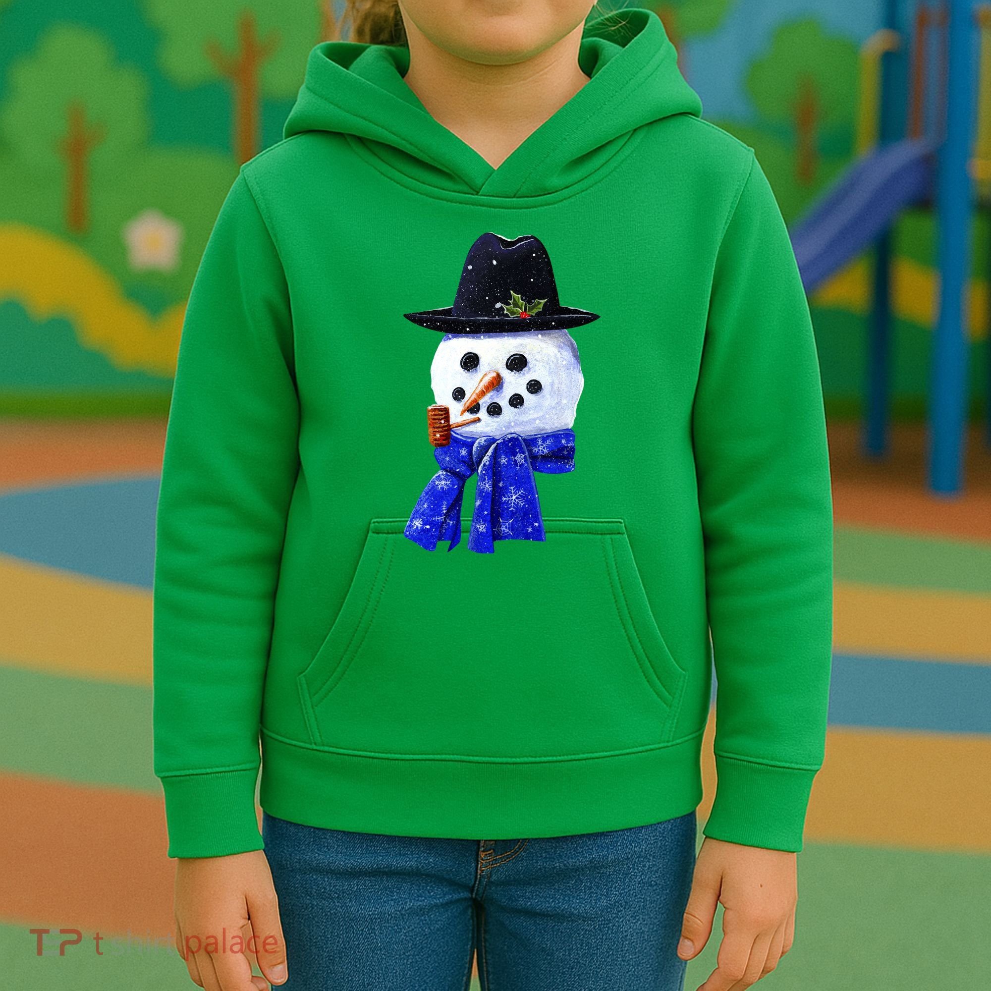 Snowman Smile Kids Hoodie
