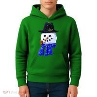 Snowman Smile Kids Hoodie thumb 4