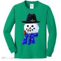 Snowman Smile Kids Long Sleeve Shirt thumb 0