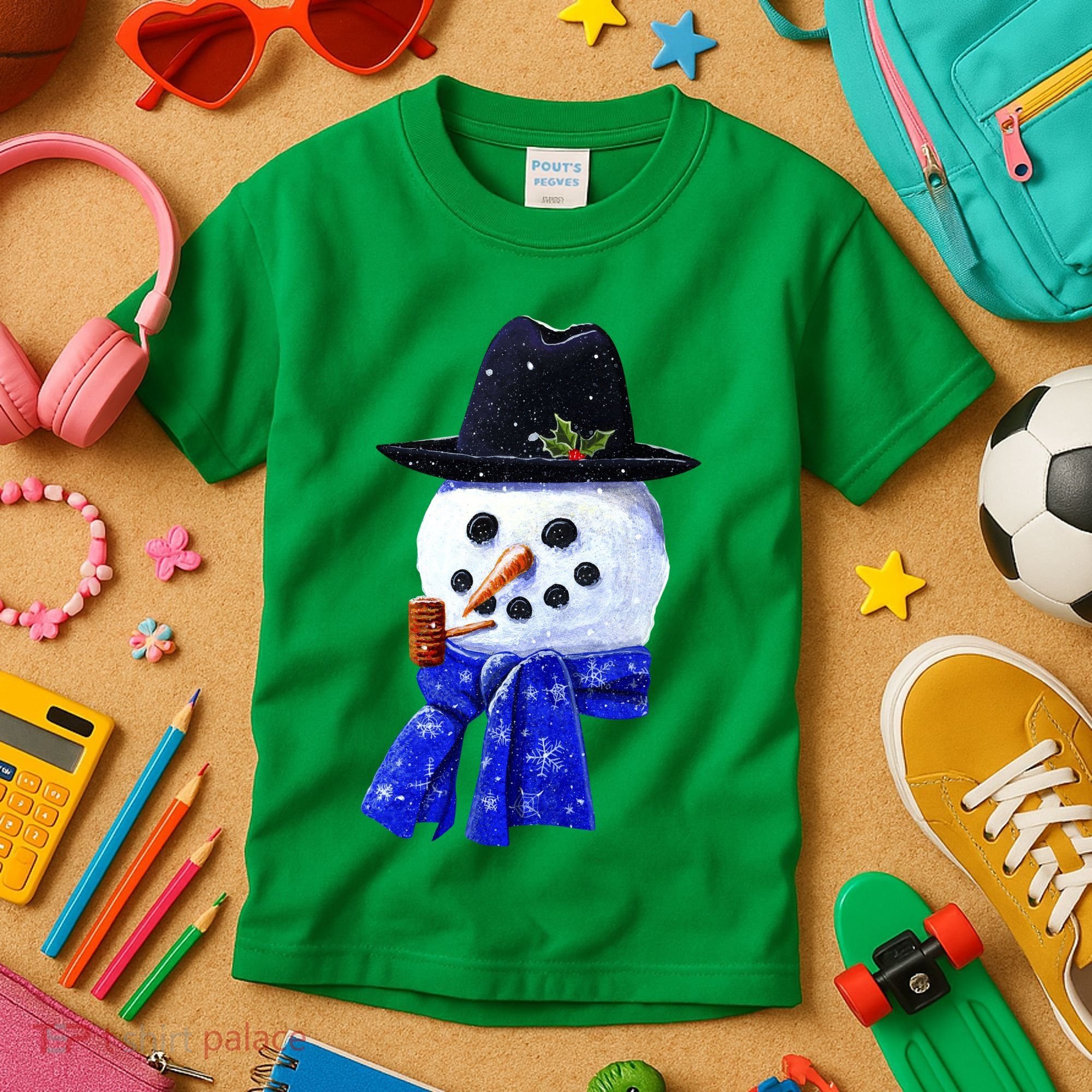 Snowman Smile Kids T-Shirt