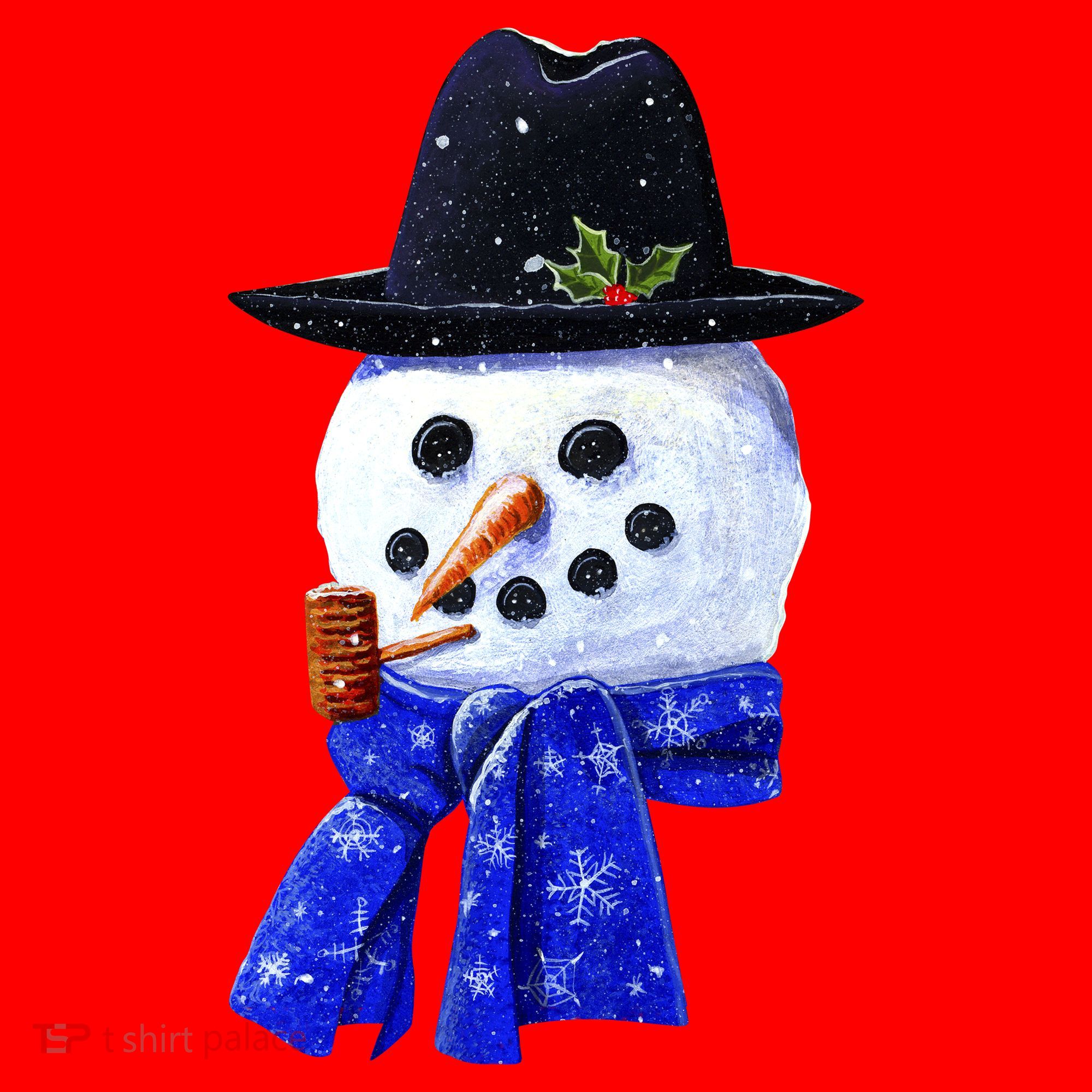 Snowman Smile Santa Hat