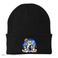 Snowman With Penguins Having Fun Beanie thumb 0