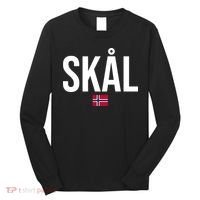 Skal Norwegian Phrase Saying Gift Cheers In Norway Long Sleeve Shirt thumb 0