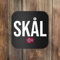 Skal Norwegian Phrase Saying Gift Cheers In Norway Coaster thumb 0