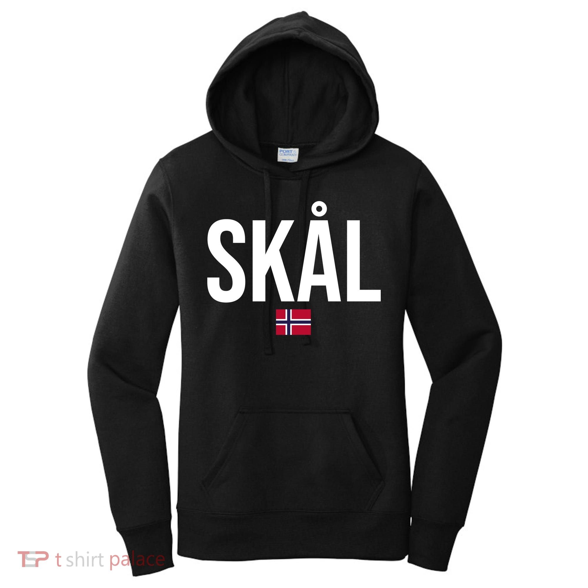 Skal Norwegian Phrase Saying Gift Cheers In Norway Women's Hoodie