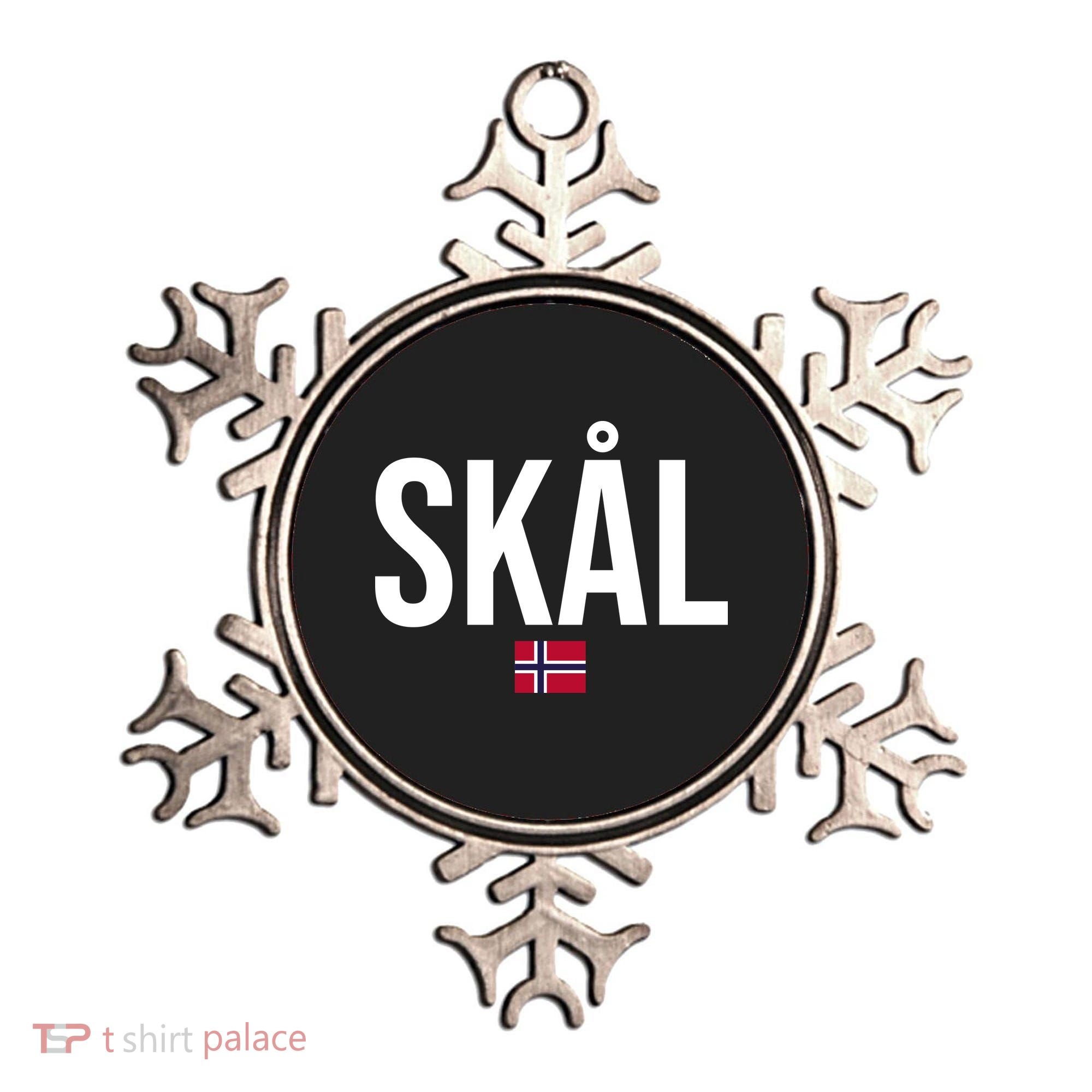 Skal Norwegian Phrase Saying Gift Cheers In Norway Ornament
