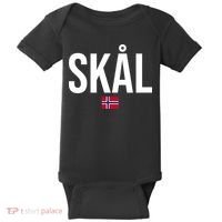 Skal Norwegian Phrase Saying Gift Cheers In Norway Baby Bodysuit thumb 0