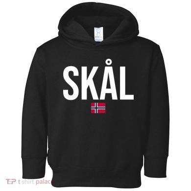 Skal Norwegian Phrase Saying Gift Cheers In Norway Toddler Hoodie