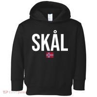 Skal Norwegian Phrase Saying Gift Cheers In Norway Toddler Hoodie thumb 0