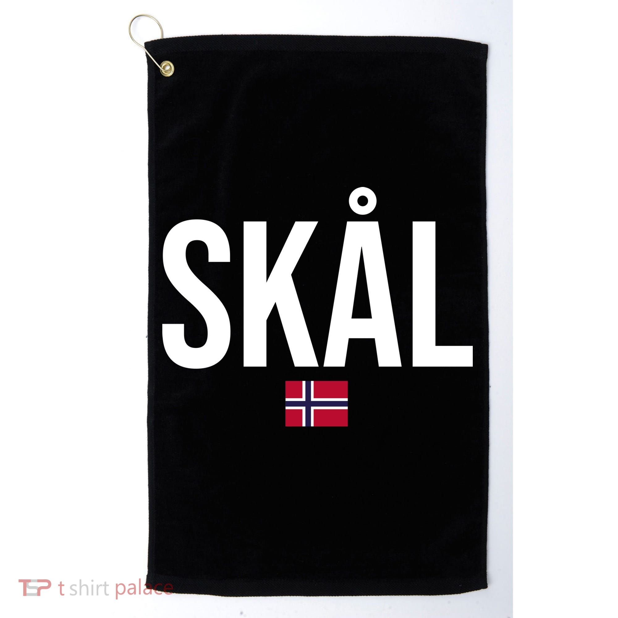Skal Norwegian Phrase Saying Gift Cheers In Norway Golf Towel