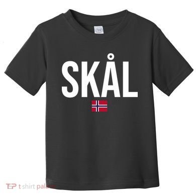 Skal Norwegian Phrase Saying Gift Cheers In Norway Toddler T-Shirt