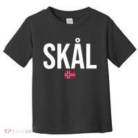 Skal Norwegian Phrase Saying Gift Cheers In Norway Toddler T-Shirt thumb 0