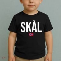 Skal Norwegian Phrase Saying Gift Cheers In Norway Toddler T-Shirt thumb 2
