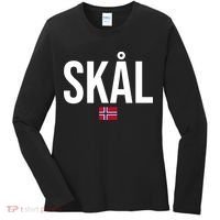 Skal Norwegian Phrase Saying Gift Cheers In Norway Women's Long Sleeve Shirt thumb 0