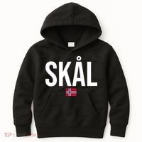 Skal Norwegian Phrase Saying Gift Cheers In Norway Kids Hoodie thumb 0