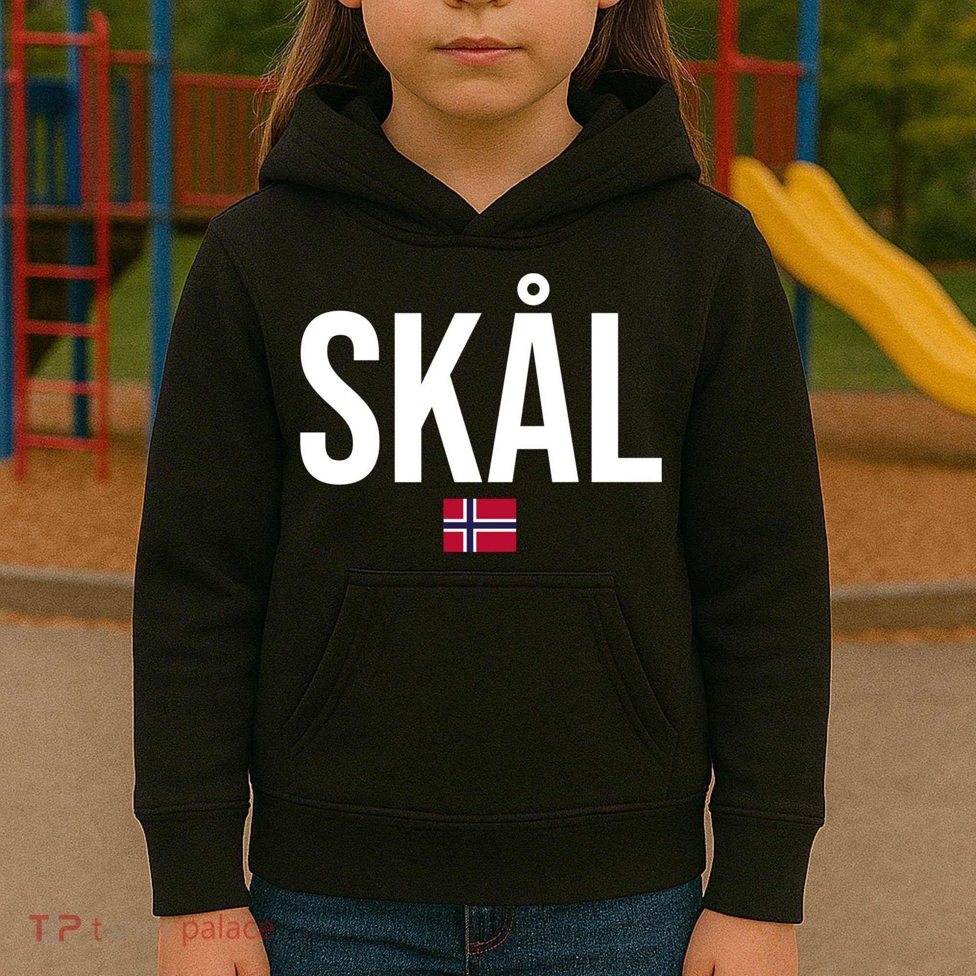 Skal Norwegian Phrase Saying Gift Cheers In Norway Kids Hoodie