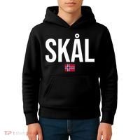 Skal Norwegian Phrase Saying Gift Cheers In Norway Kids Hoodie thumb 4