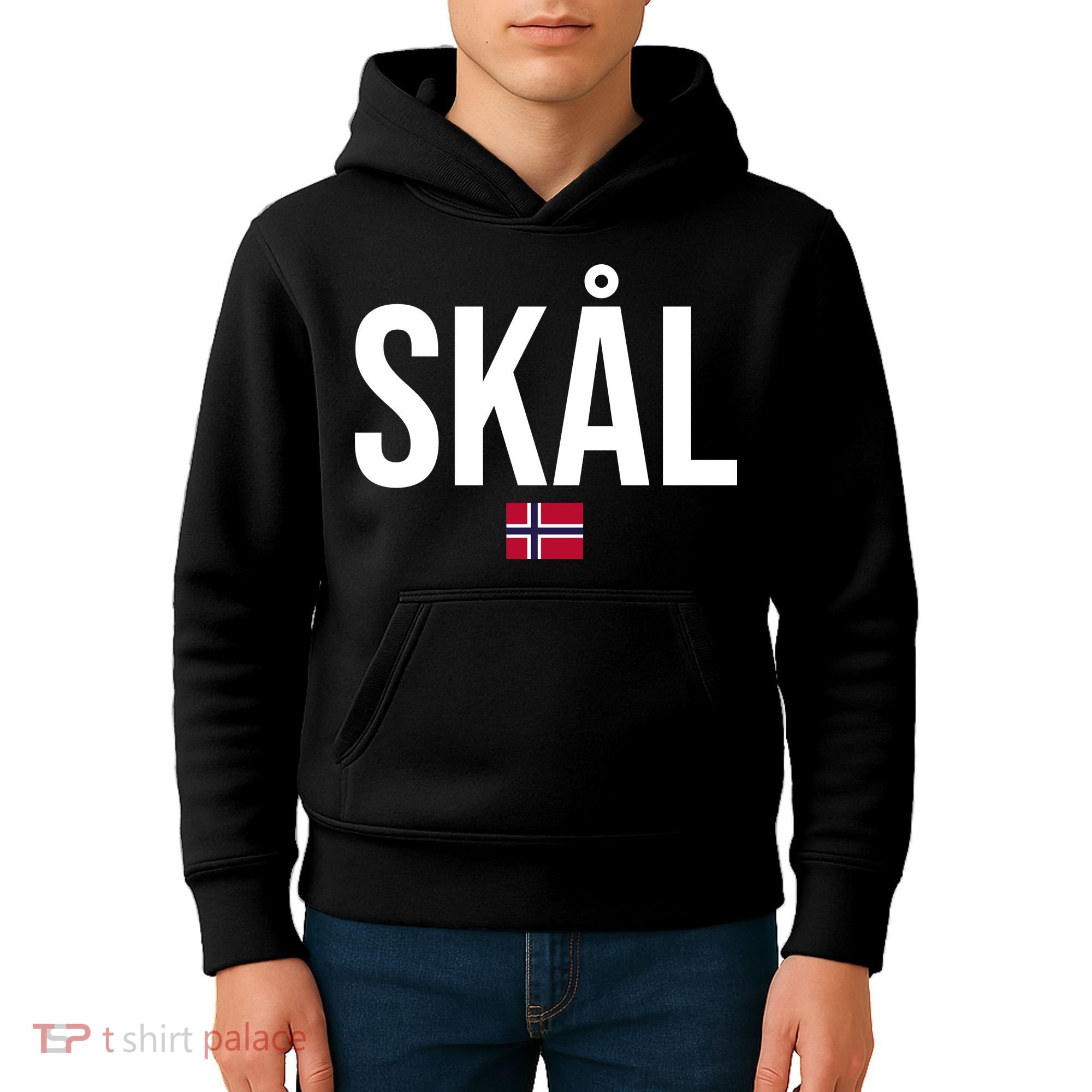 Skal Norwegian Phrase Saying Gift Cheers In Norway Kids Hoodie